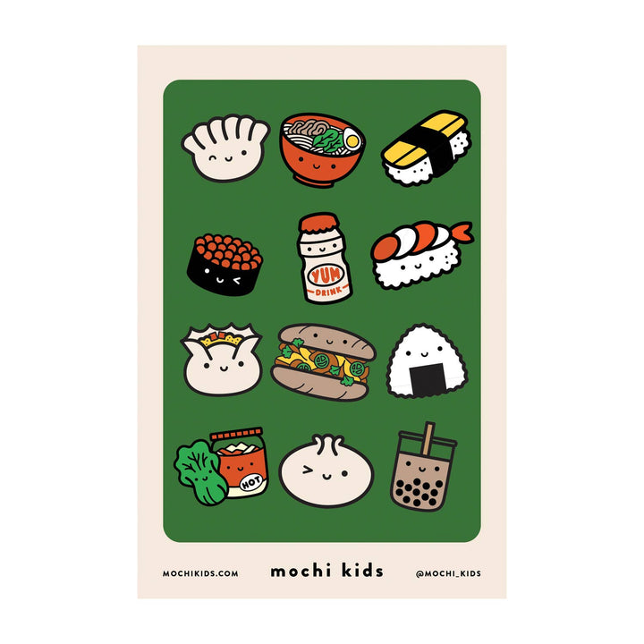 Kawaii Foods Sticker Sheet
