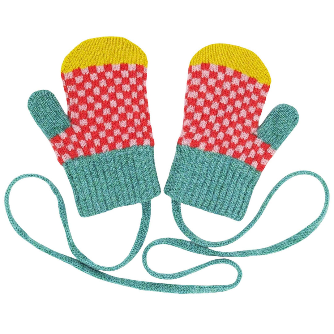 Kids' Patterned Lambswool Mittens & Gloves