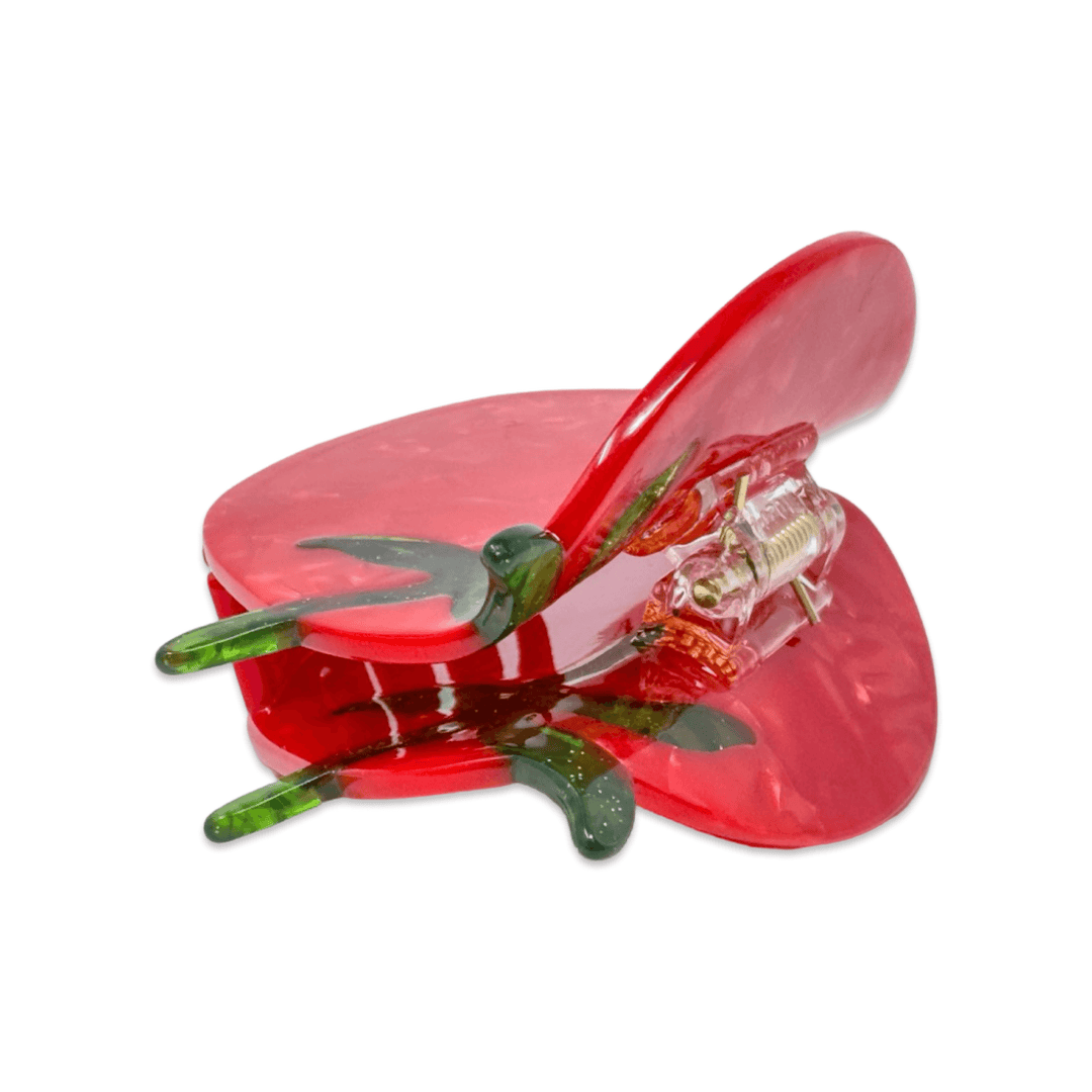 Midi Tomato Hair Claw Clip