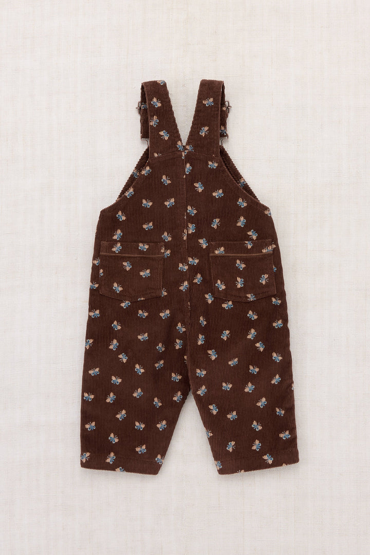 Baby Corduroy Carpenter Overalls - Dark Roast Mariposa