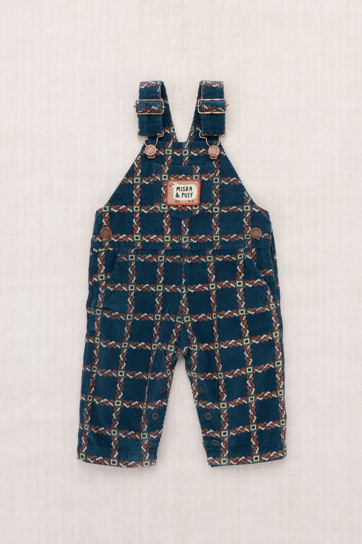 Baby Corduroy Carpenter Overalls - Marine Blue Portico