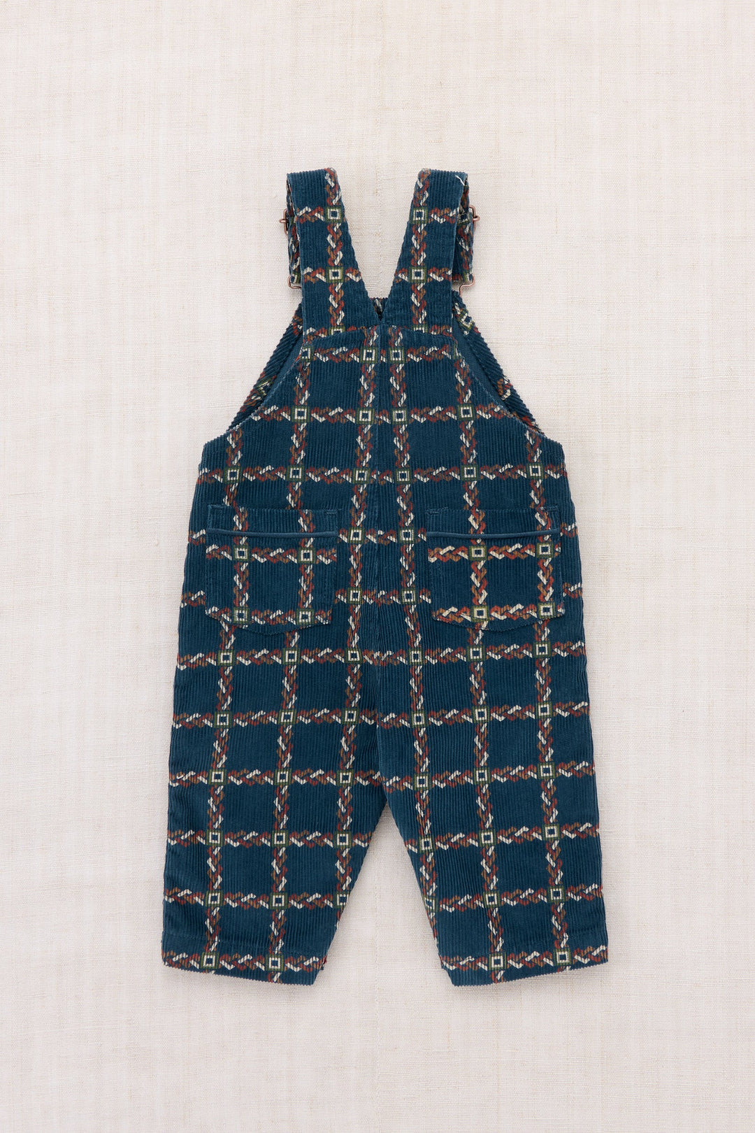 Baby Corduroy Carpenter Overalls - Marine Blue Portico