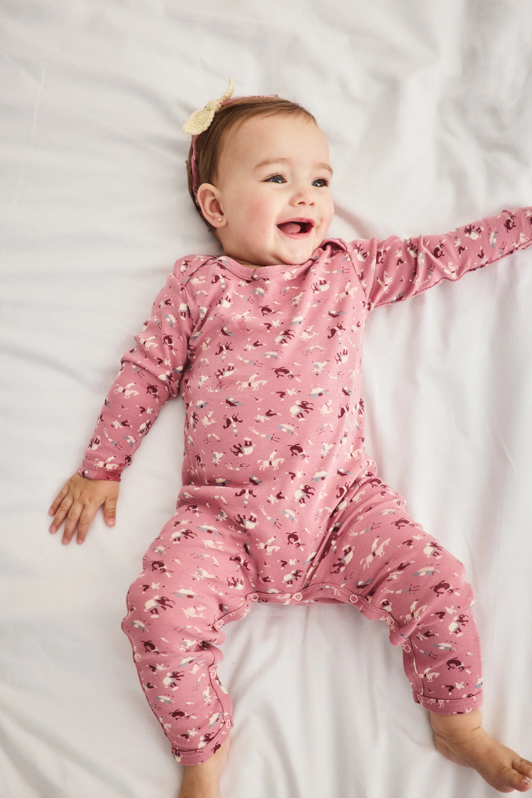 Baby Jumpsuit - Antique Rose