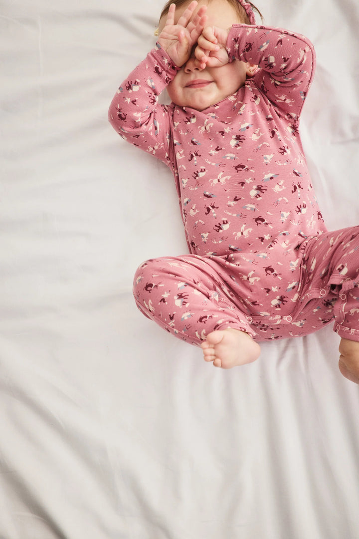 Baby Jumpsuit - Antique Rose