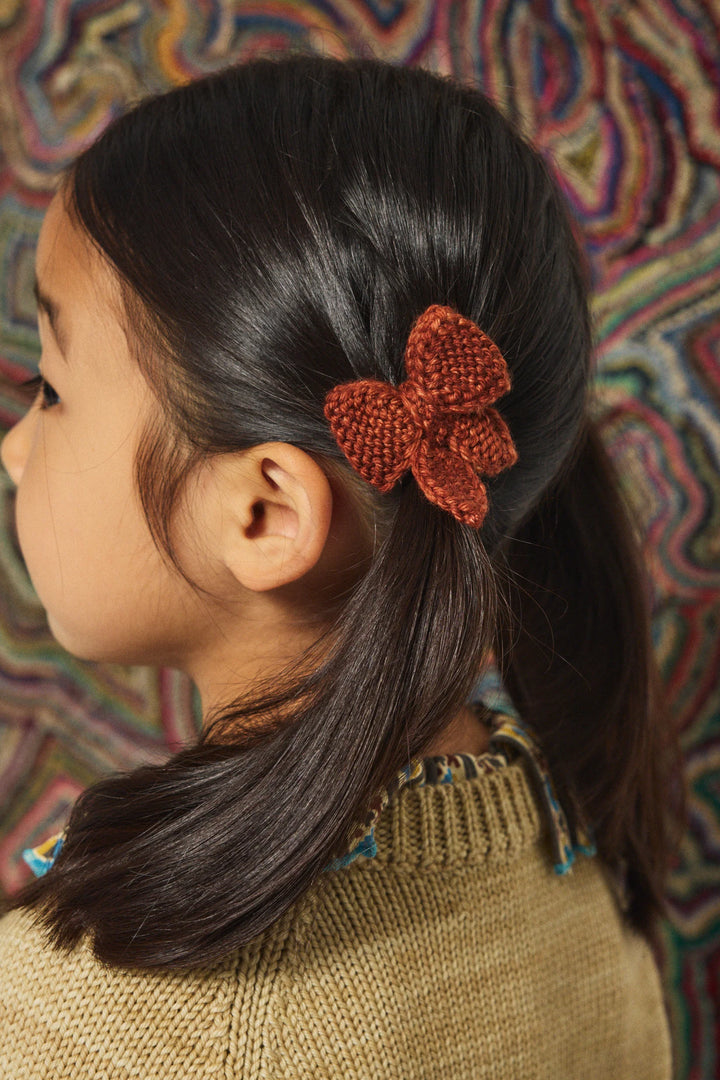 Baby Puff Bow Set - Cedar