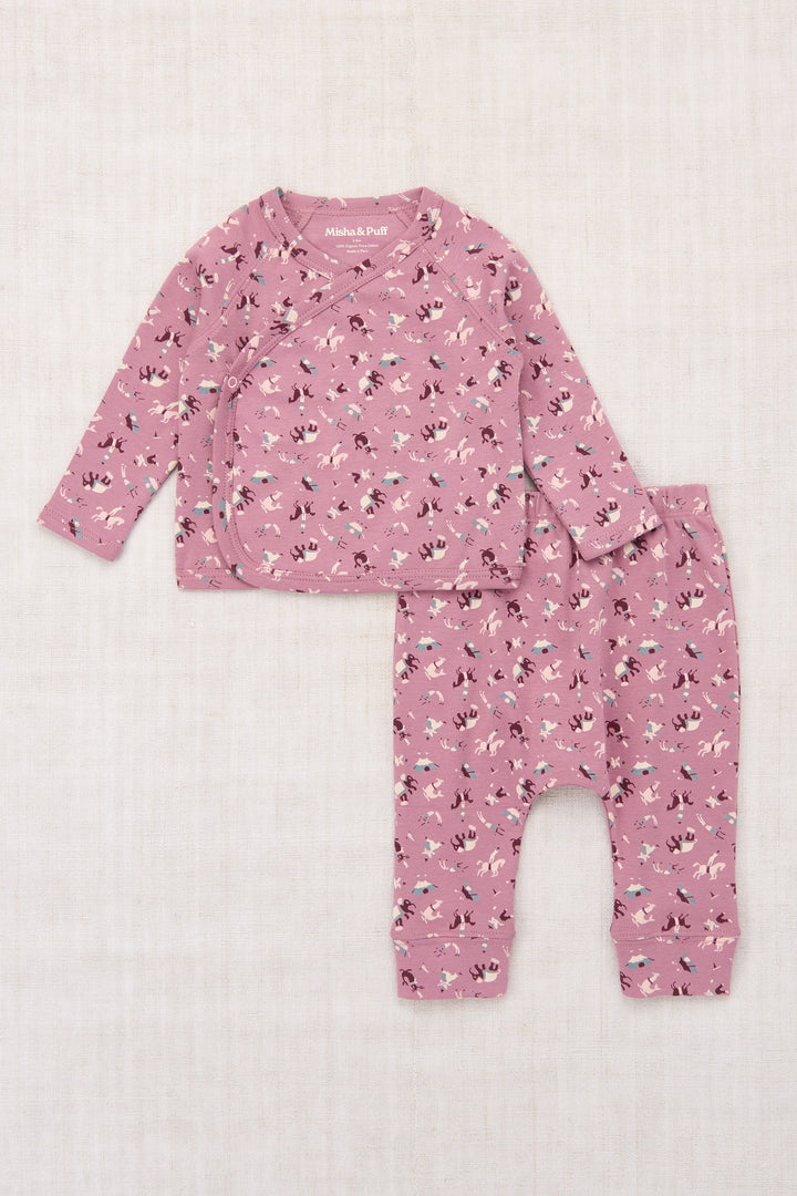 Baby Wrap Set - Antique Rose