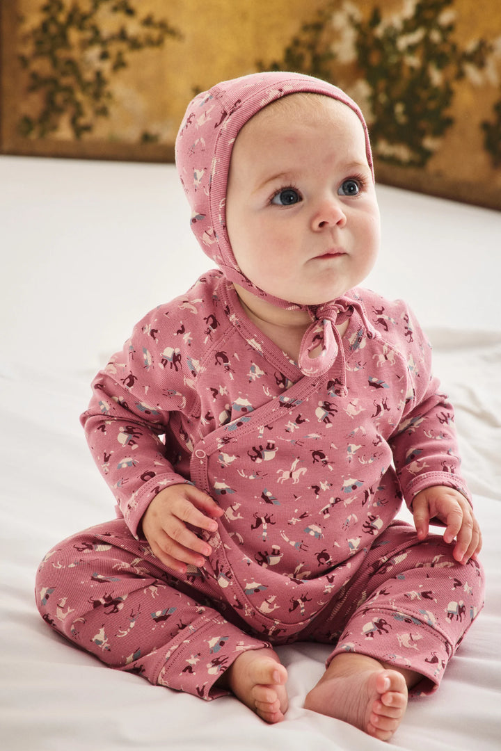 Baby Wrap Set - Antique Rose