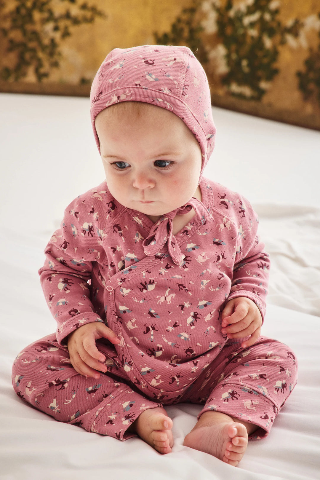 Baby Wrap Set - Antique Rose