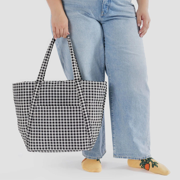 Cloud Bag - Black & White Gingham
