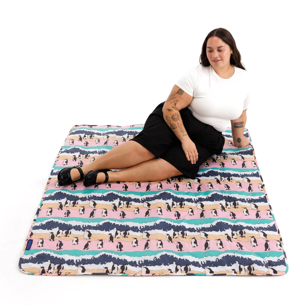 Puffy Picnic Blanket - Penguin