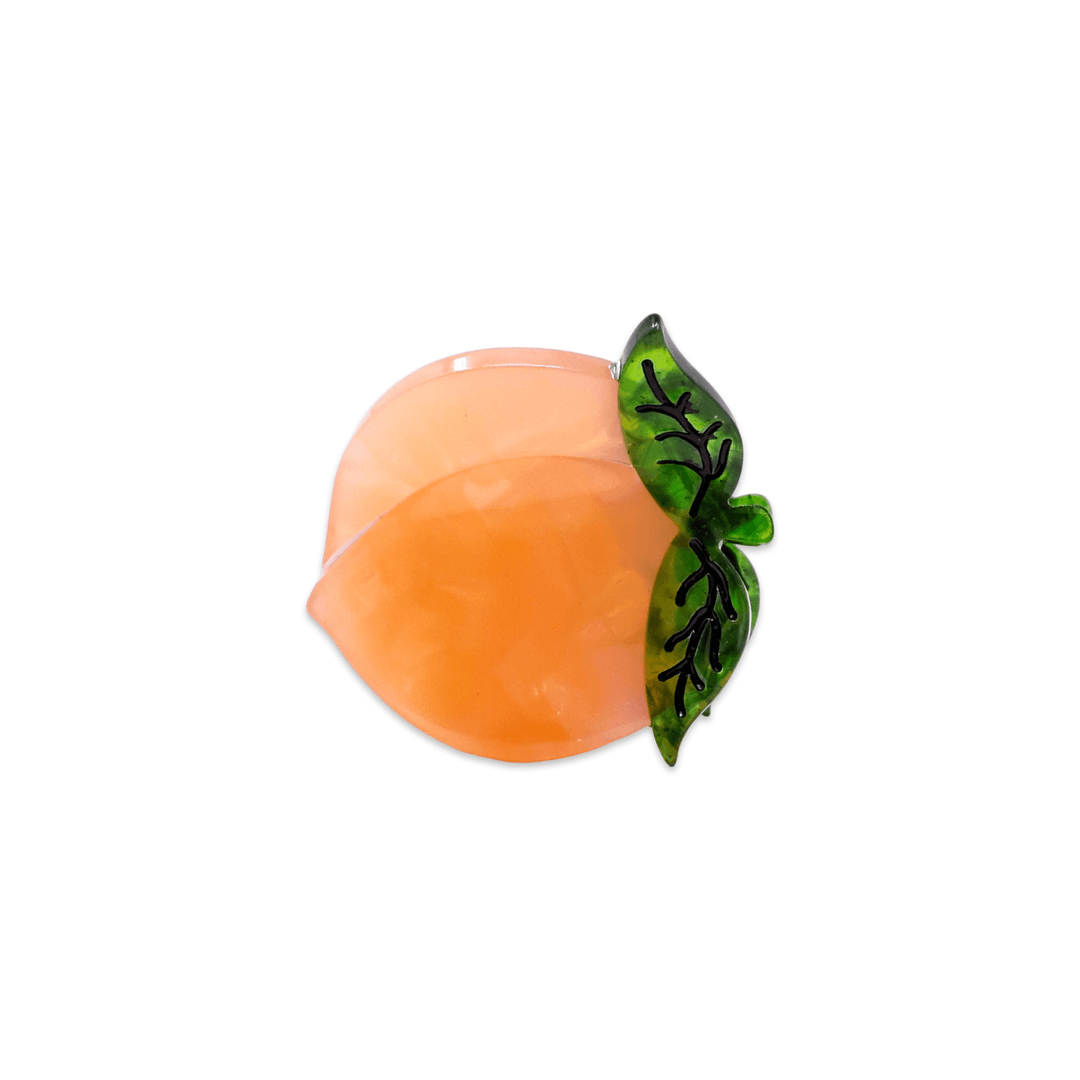 Mini Peach Hair Claw Clip