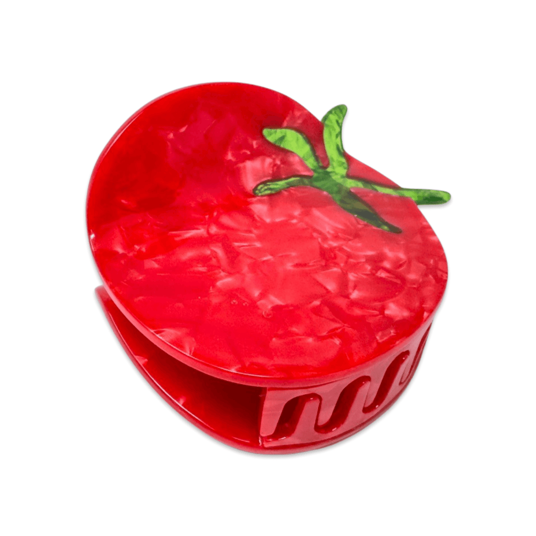 Midi Tomato Hair Claw Clip