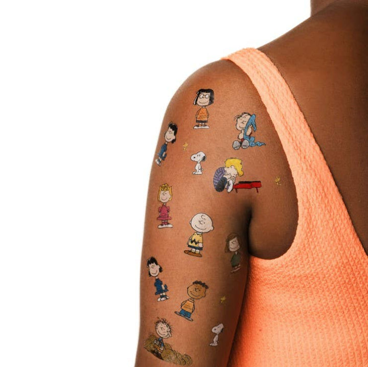 Peanuts Classic Chrctr Tattoo Sheet