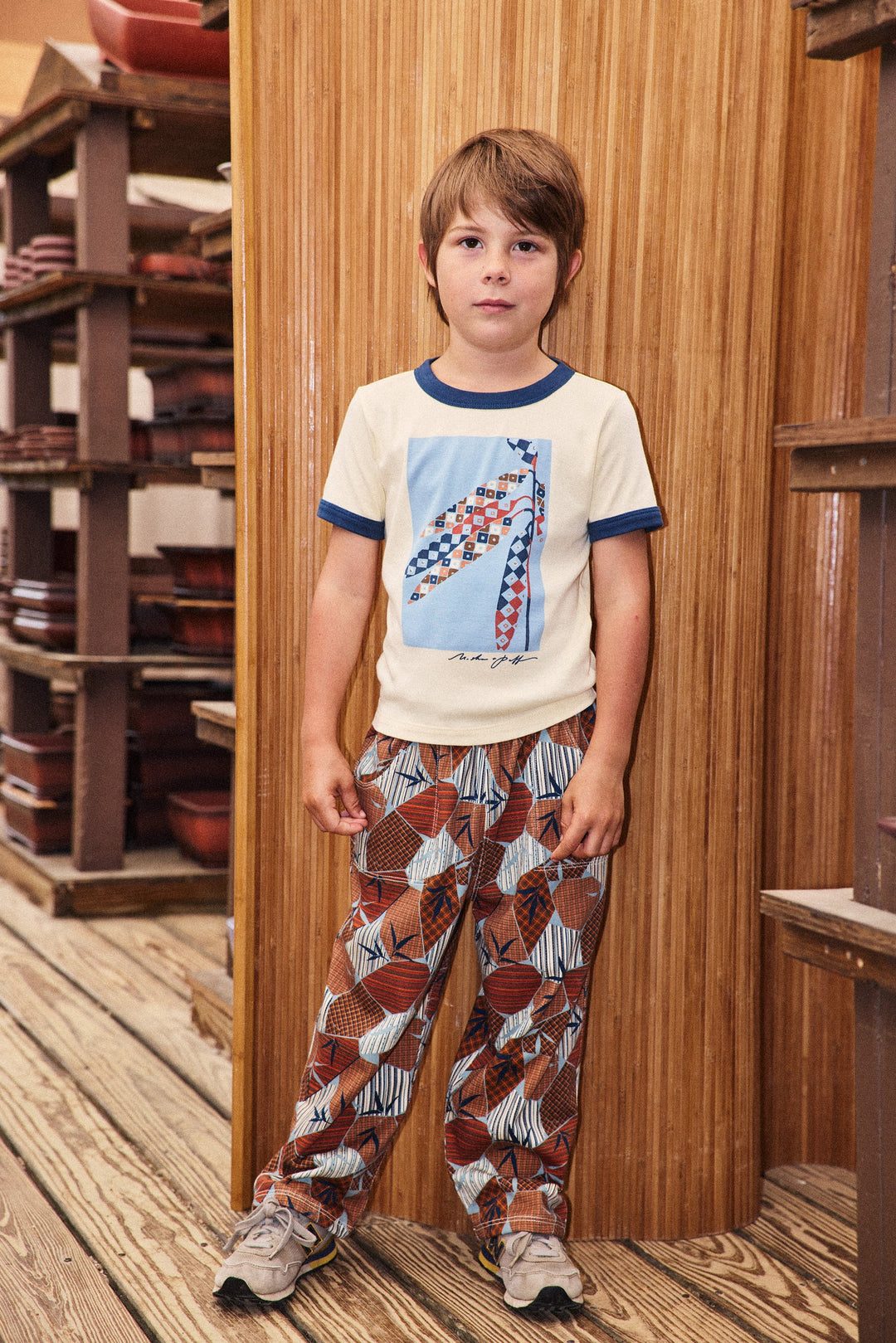 Camp Pant - Rose Gold Kyoto