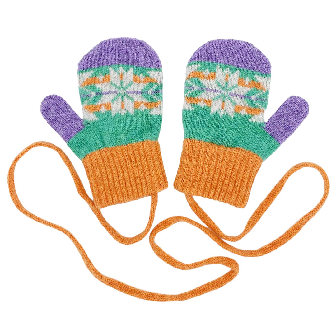Kids' Patterned Lambswool Mittens & Gloves