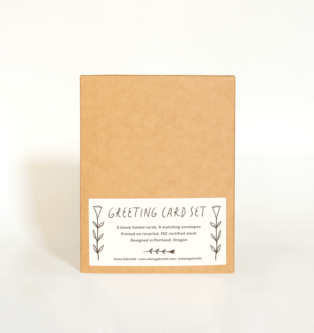 Thank You Flowers Card - Boxed Set of 8