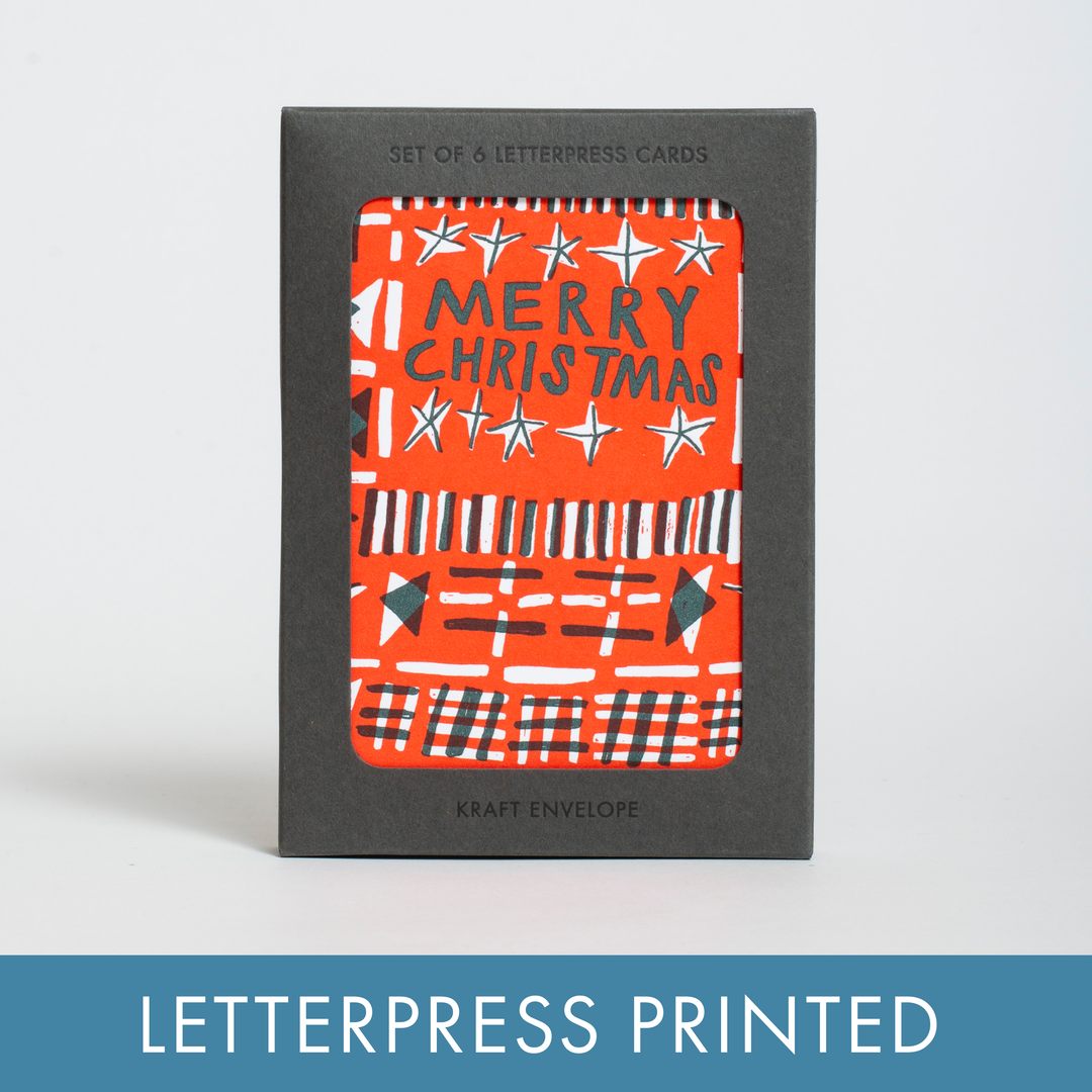 Christmas Star Cards - Box Set of 6