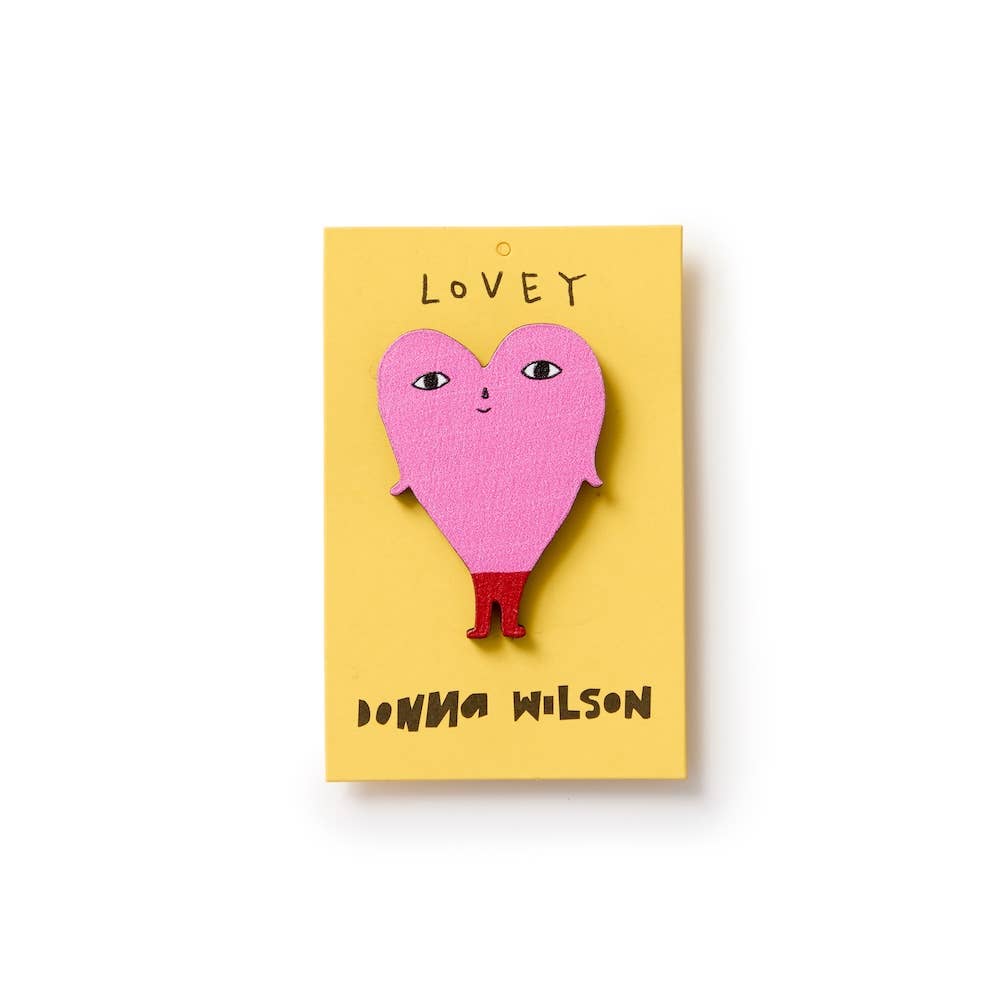 Lovey Pin Badge