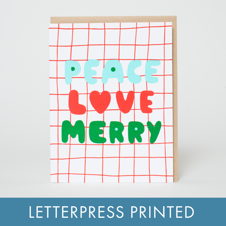 Peace Love Merry Card