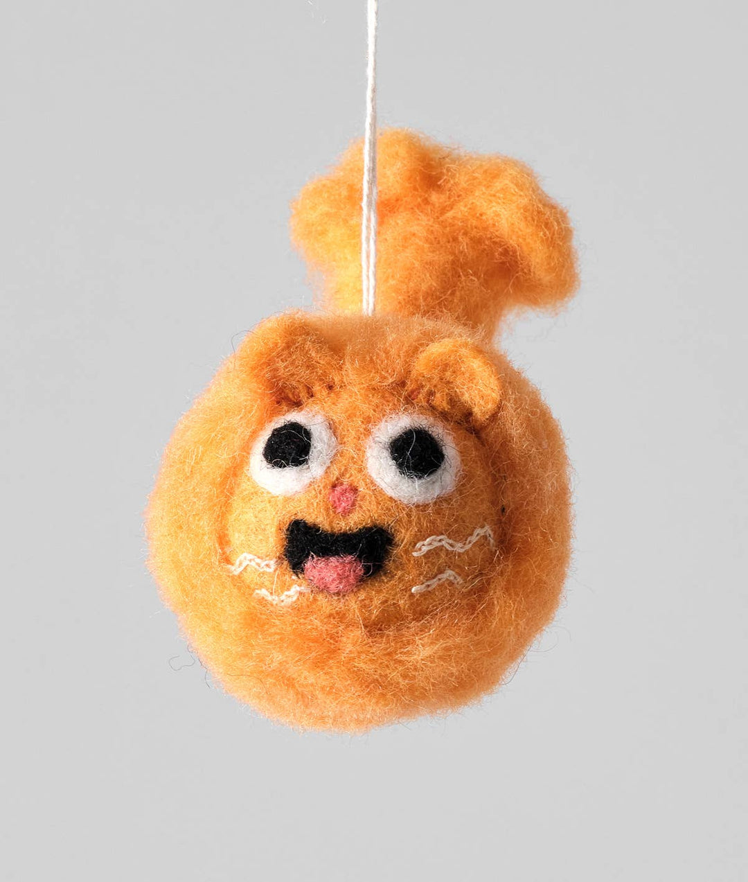 Big Fluffy Cat Hanging Felt Ornament