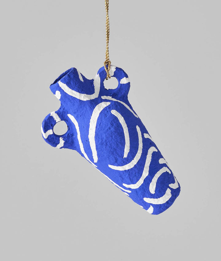 La Lune Blue Wave Mini Vase Hanging Ornament