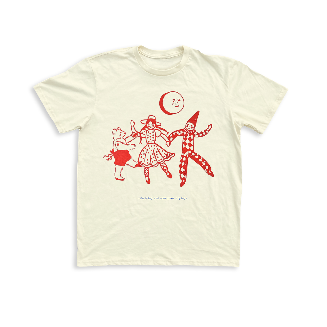 Thriving Unisex Tee - Cream Graphic Tee