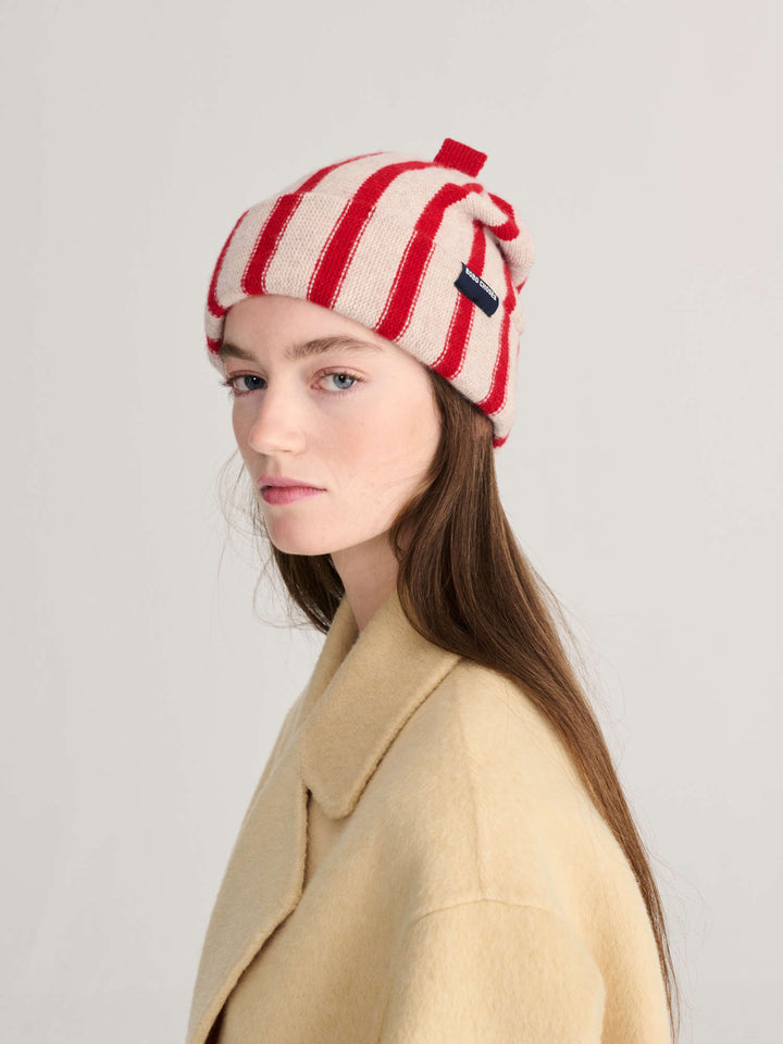 Merino Wool Stripes Beanie