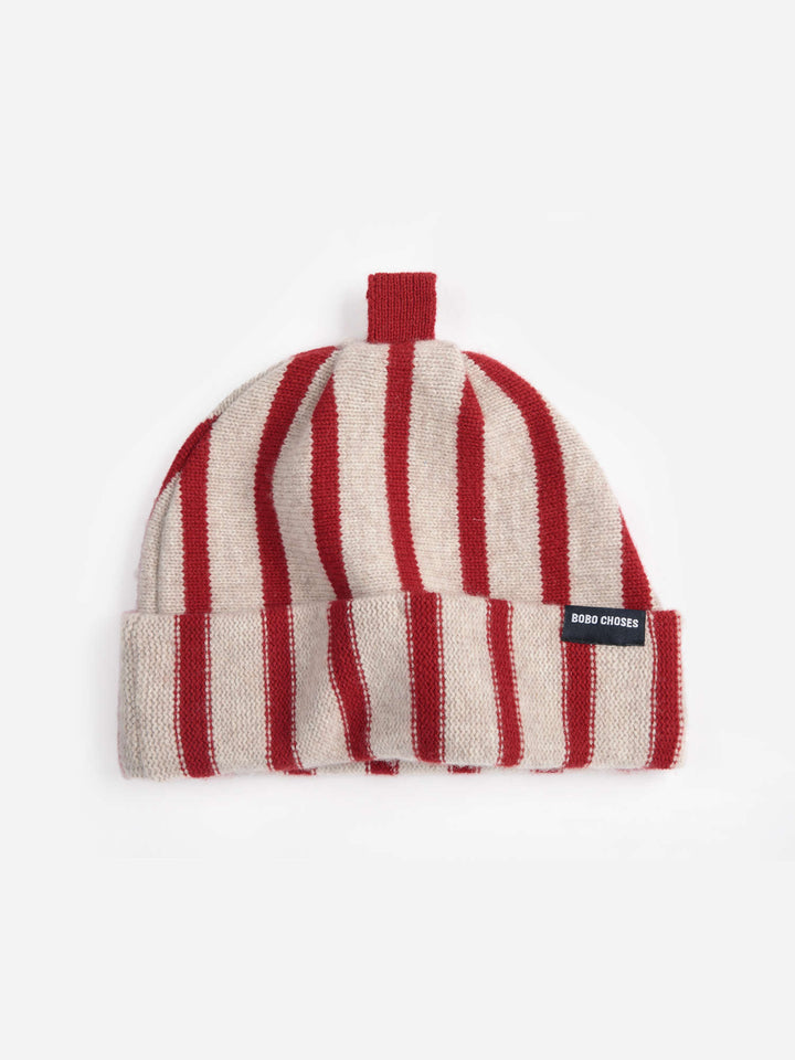 Merino Wool Stripes Beanie