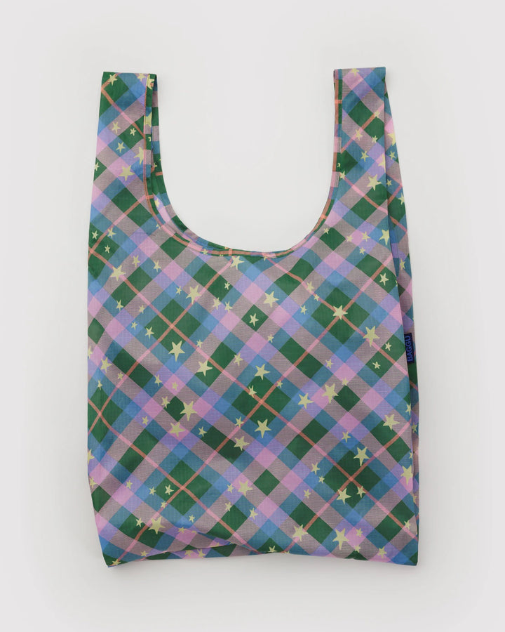 Standard Baggu - Green Star Plaid
