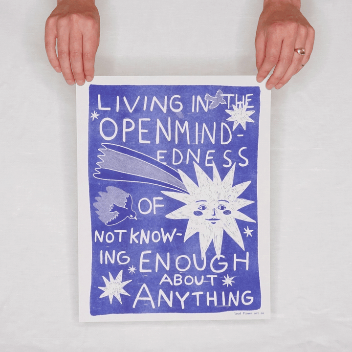 Live in Openmindedness Risograph Poster