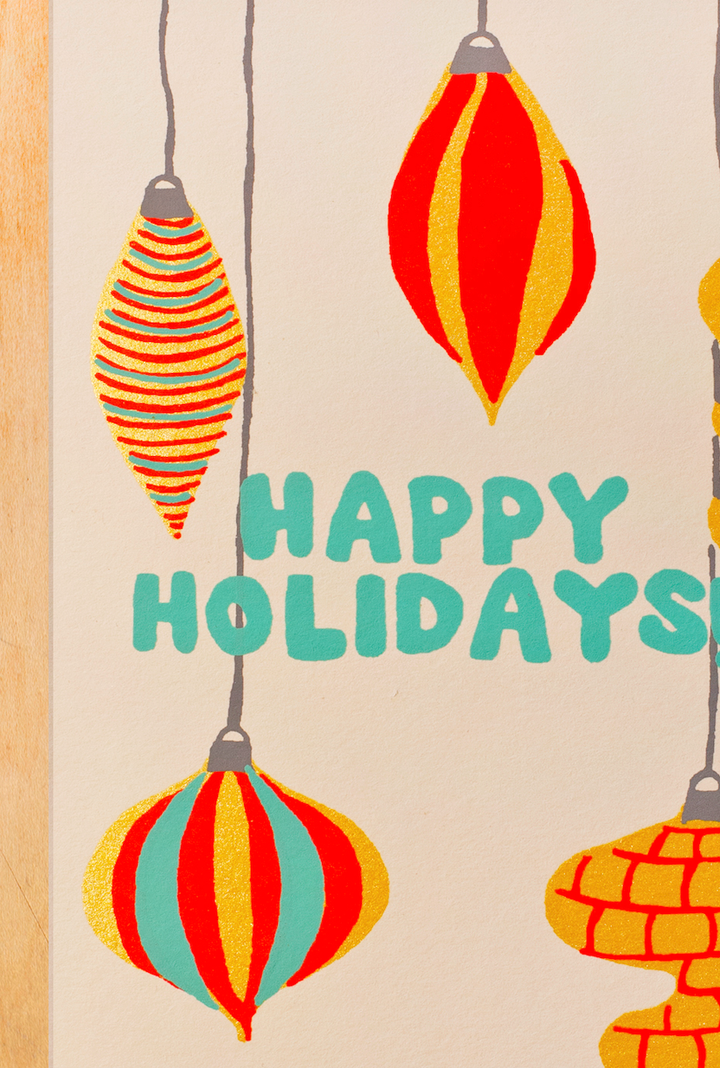 Holiday Ornaments Greeting Card