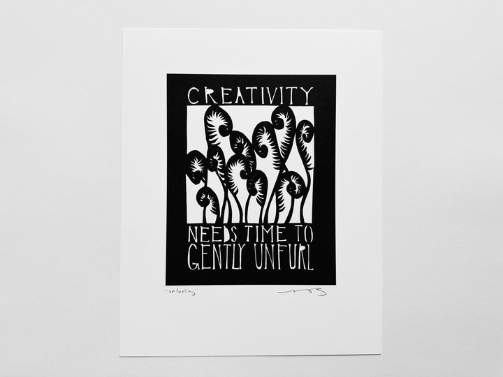 Unfurling 8x10" Print