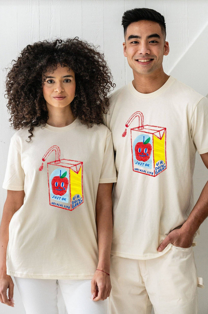 Juicy Unisex Tee - Cream