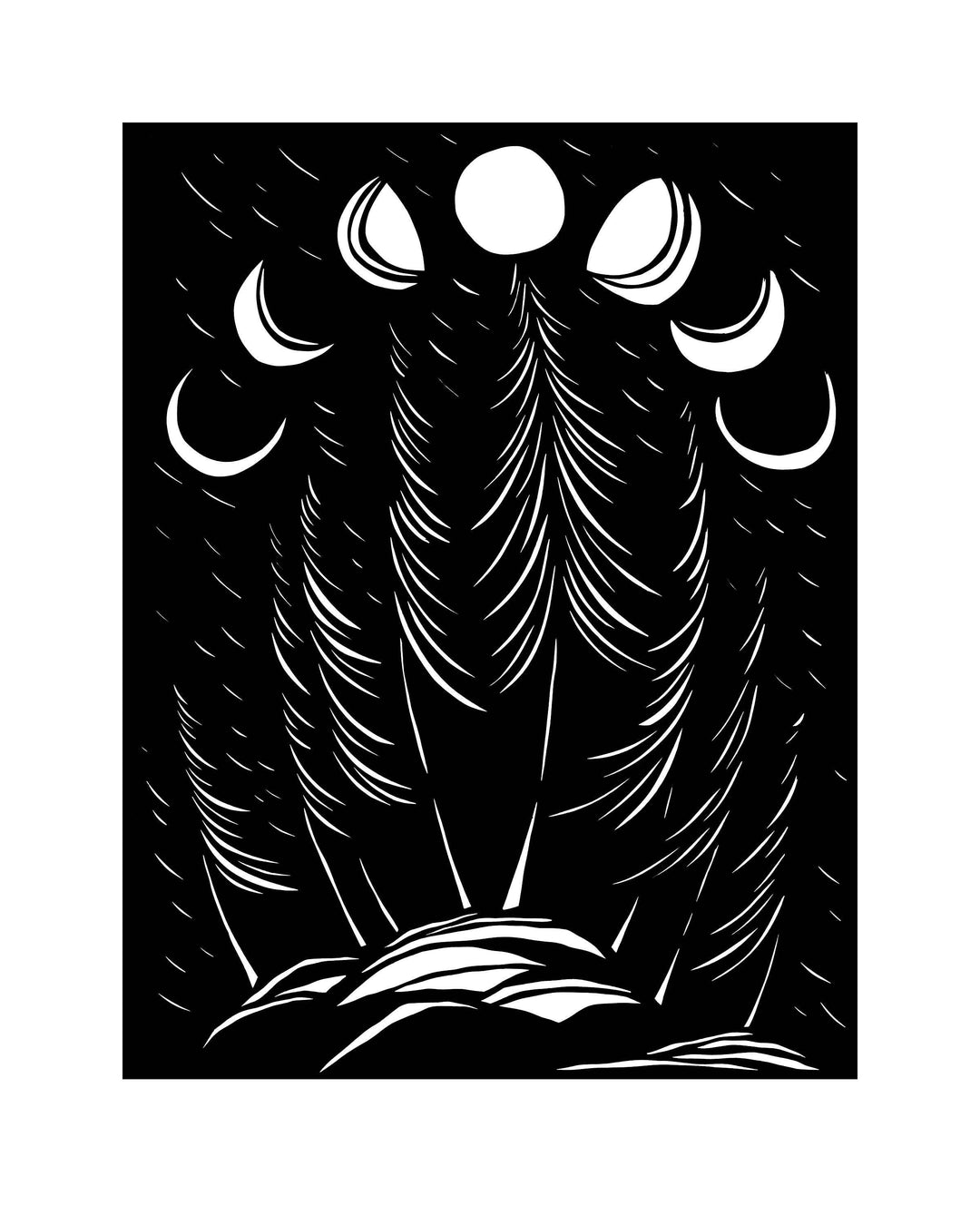 Moon Cycle 8x10" Print