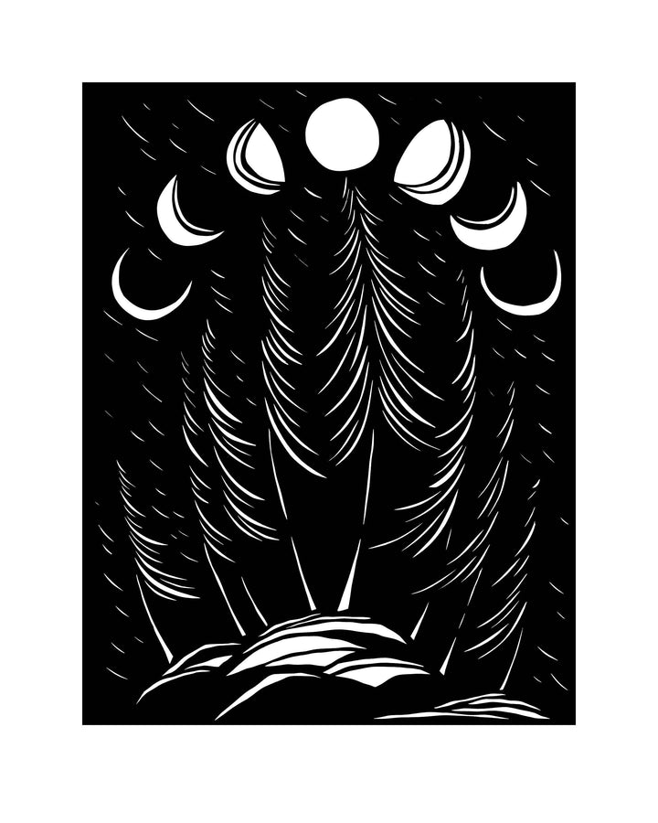 Moon Cycle 8x10" Print