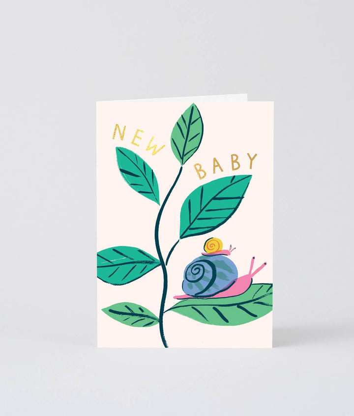 New Baby Snails Greetings Card