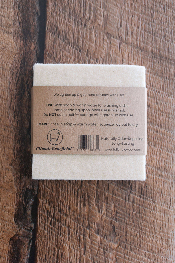 Wool Dish Sponge - Set of 2