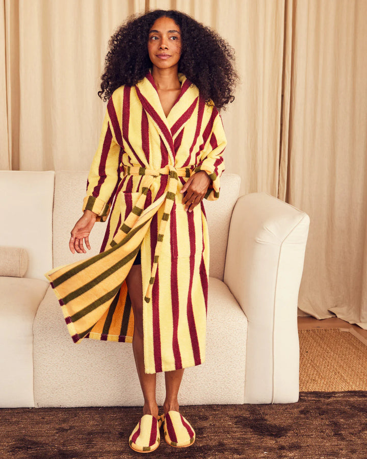 Ginko Stripe Bathrobe