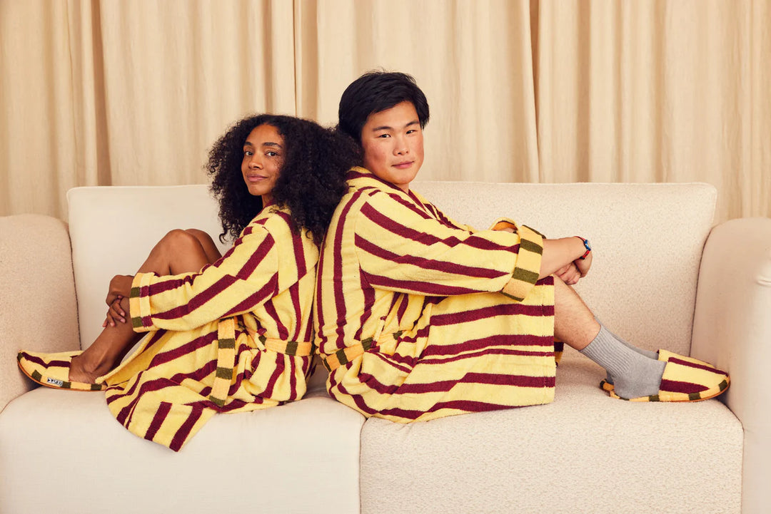 Ginko Stripe Bathrobe