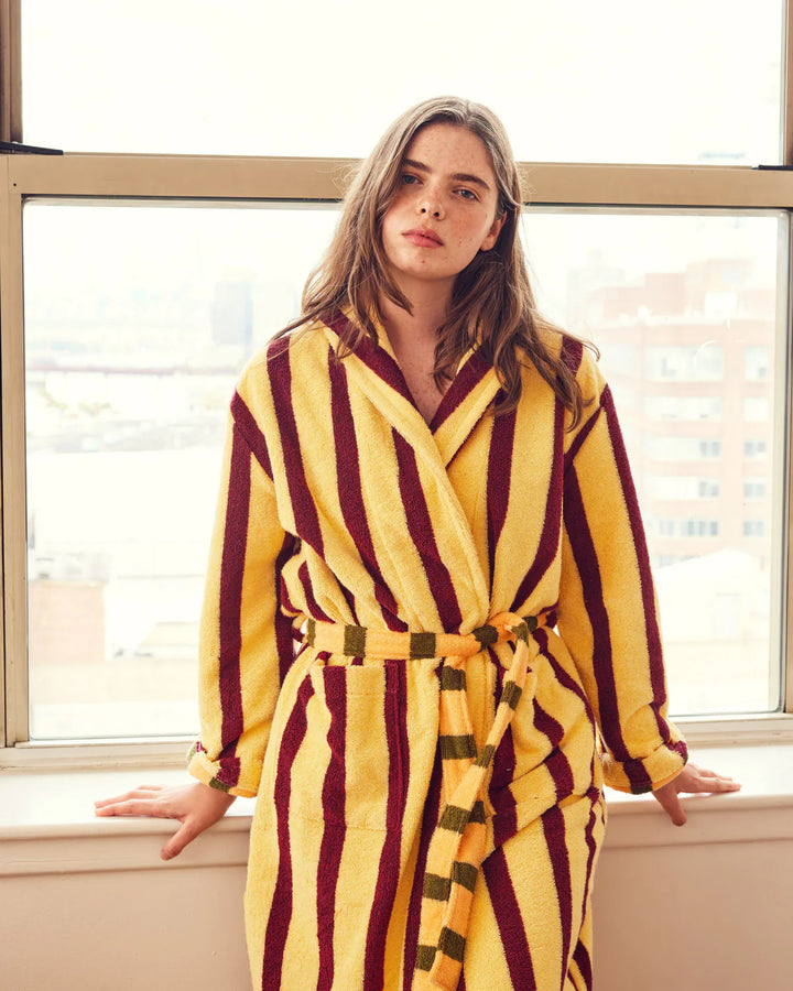 Ginko Stripe Bathrobe