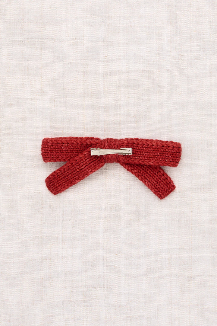 Jumbo Goldie Bow - Garnet