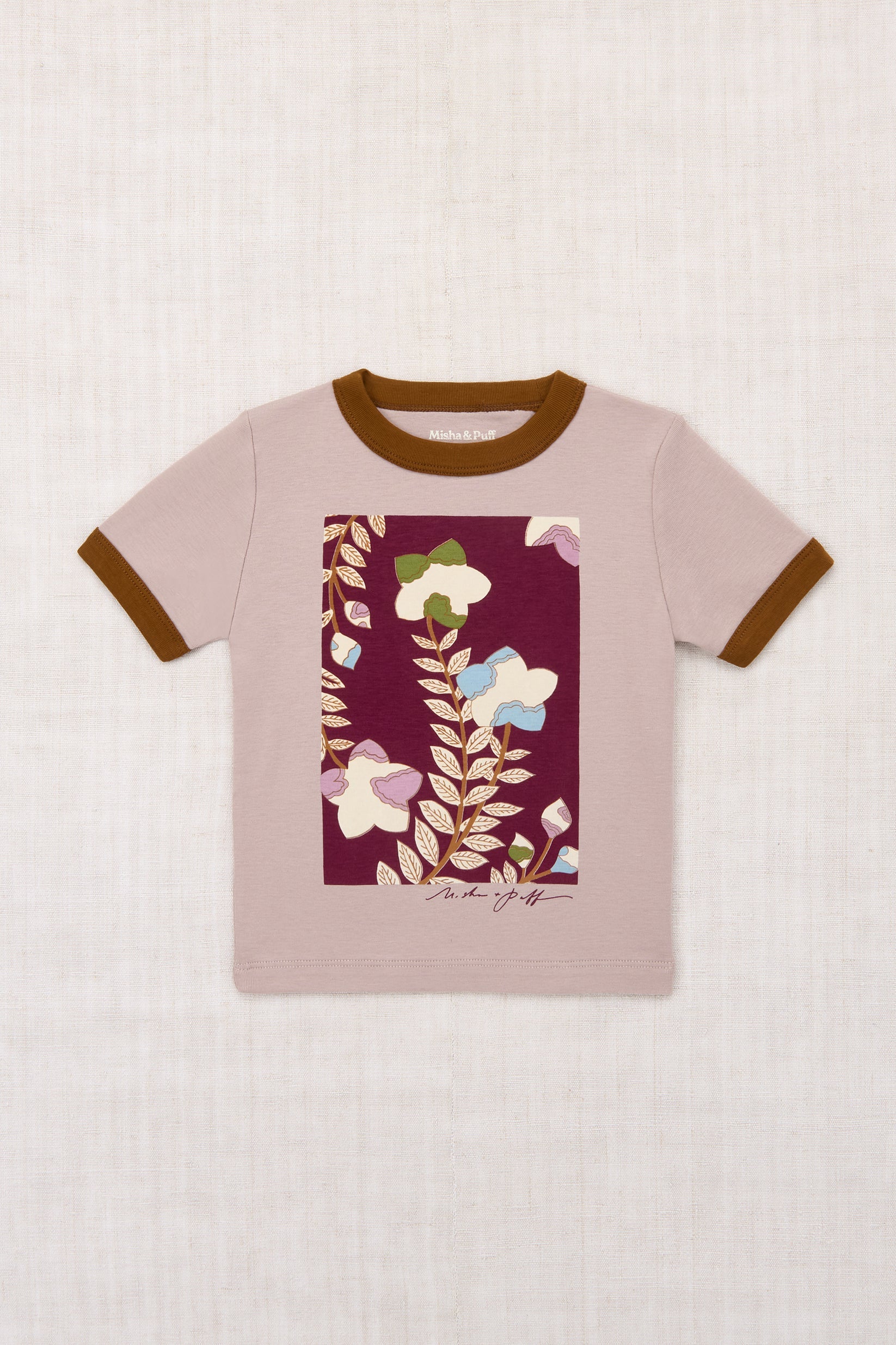 Kikyo Flower Ringer Tee – Thistle & Poppy