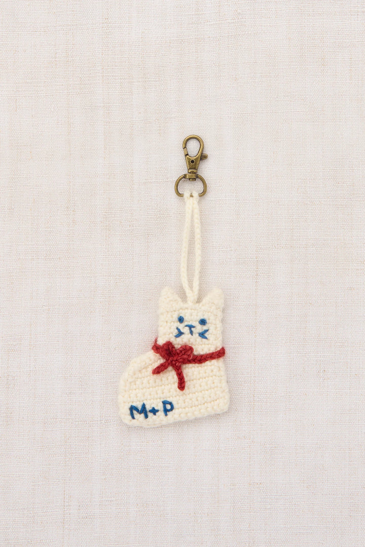 Kitten Bag Charm - Winter Cream
