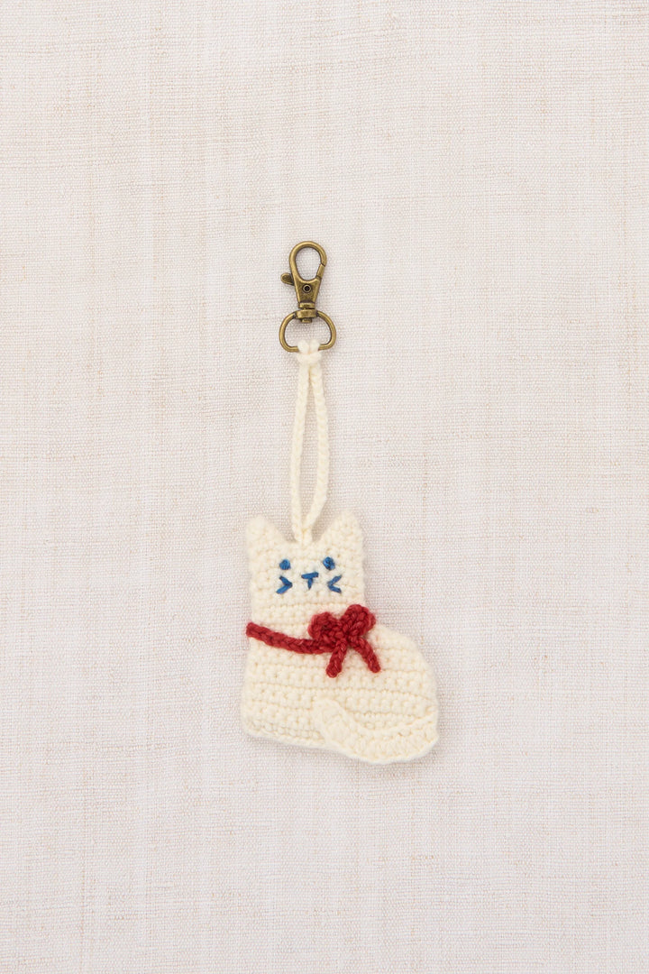Kitten Bag Charm - Winter Cream