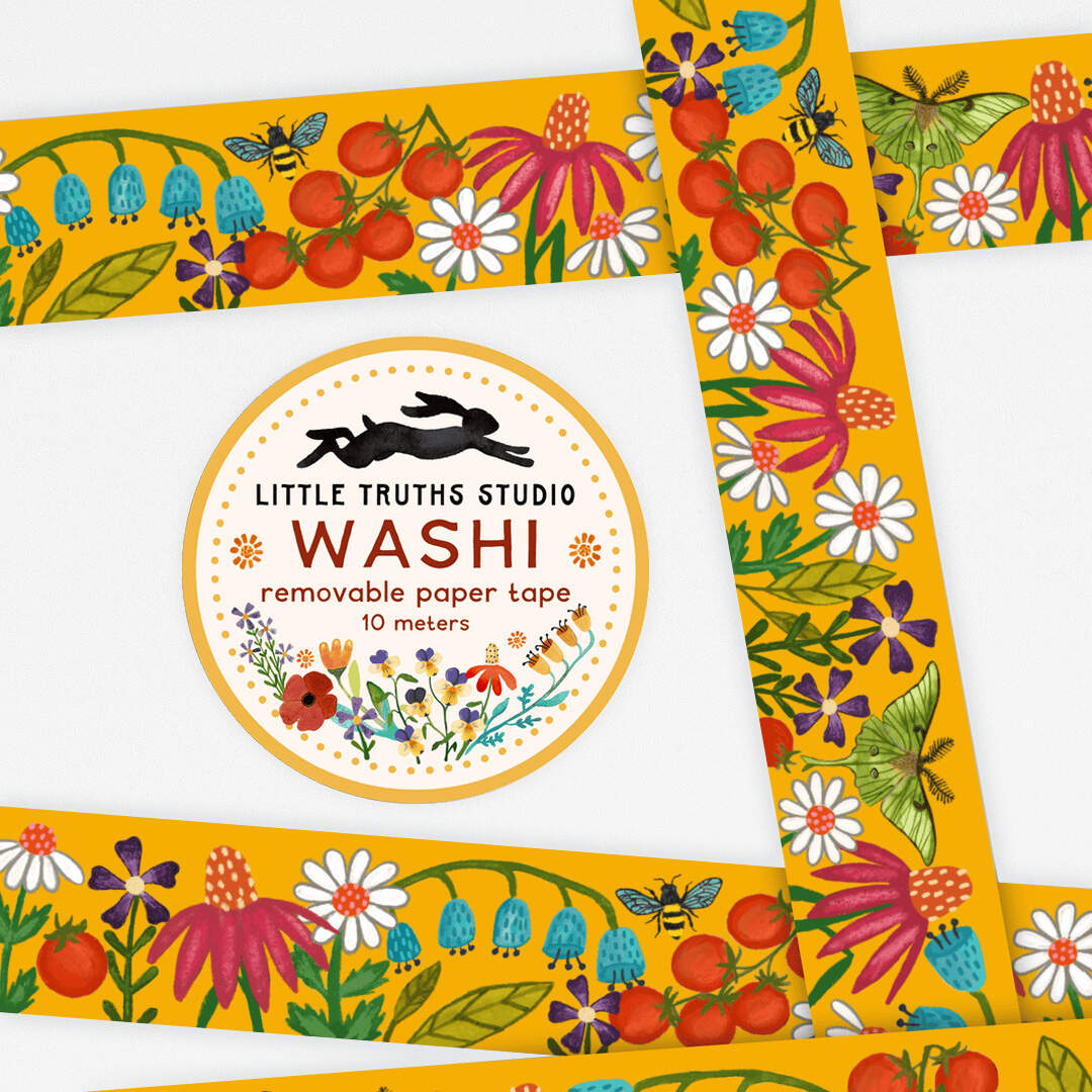 Late Summer Flowers Washi Tape