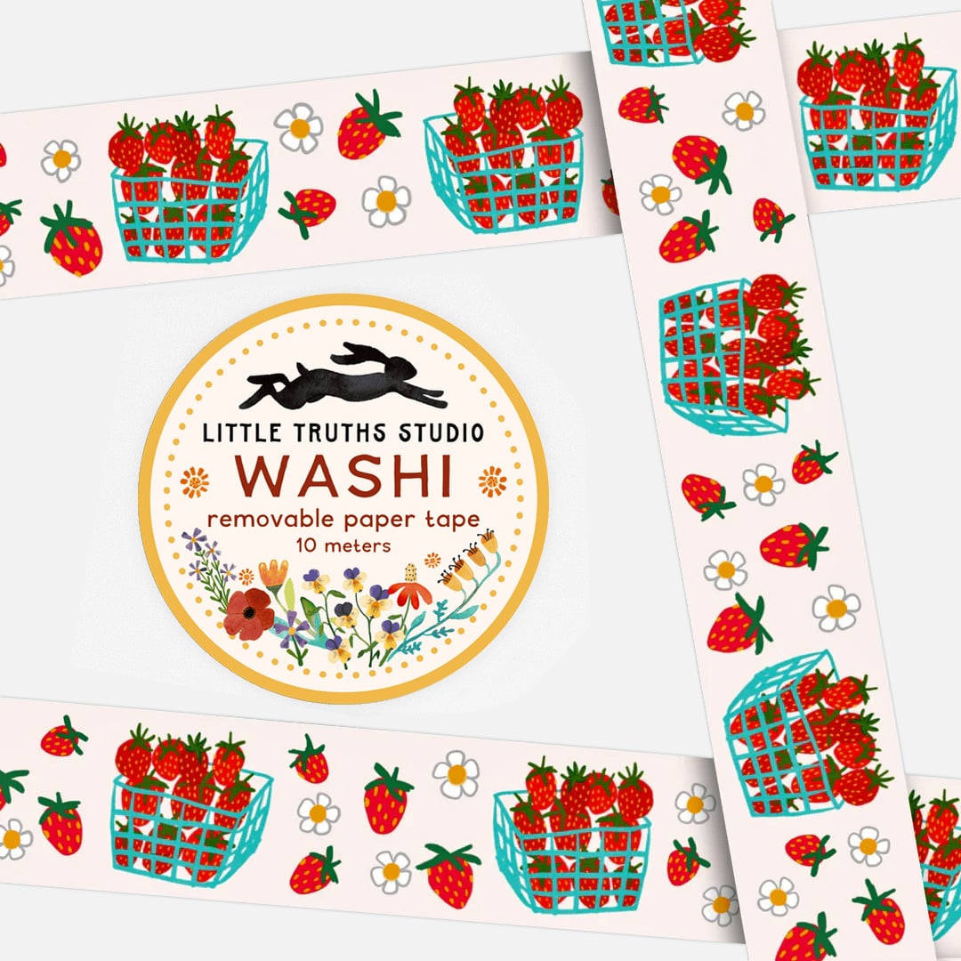 Strawberry Basket Washi Tape