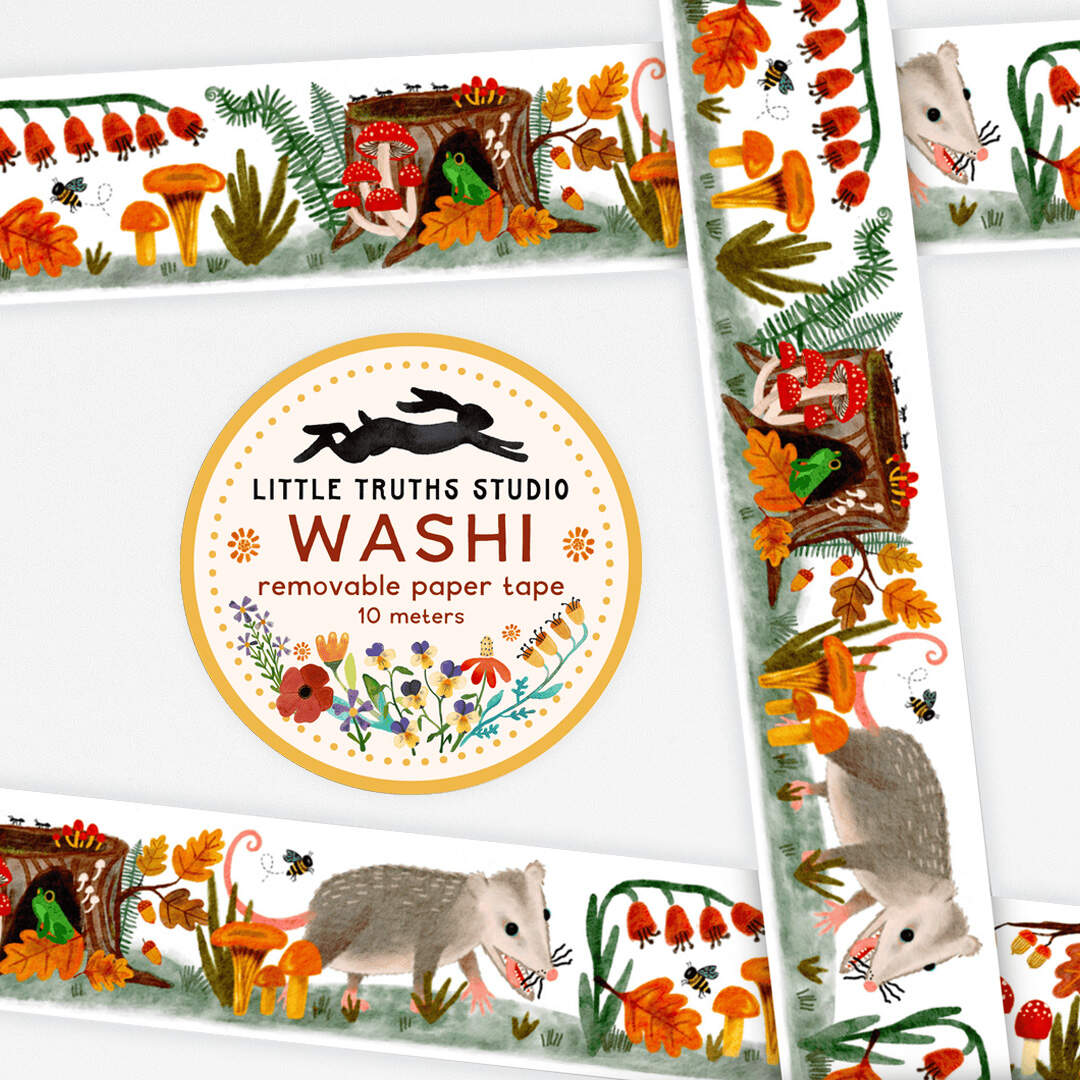 Woodland Animals Washi Tape