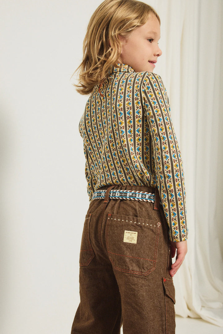 Long Sleeve Polo - Alabaster Gallup