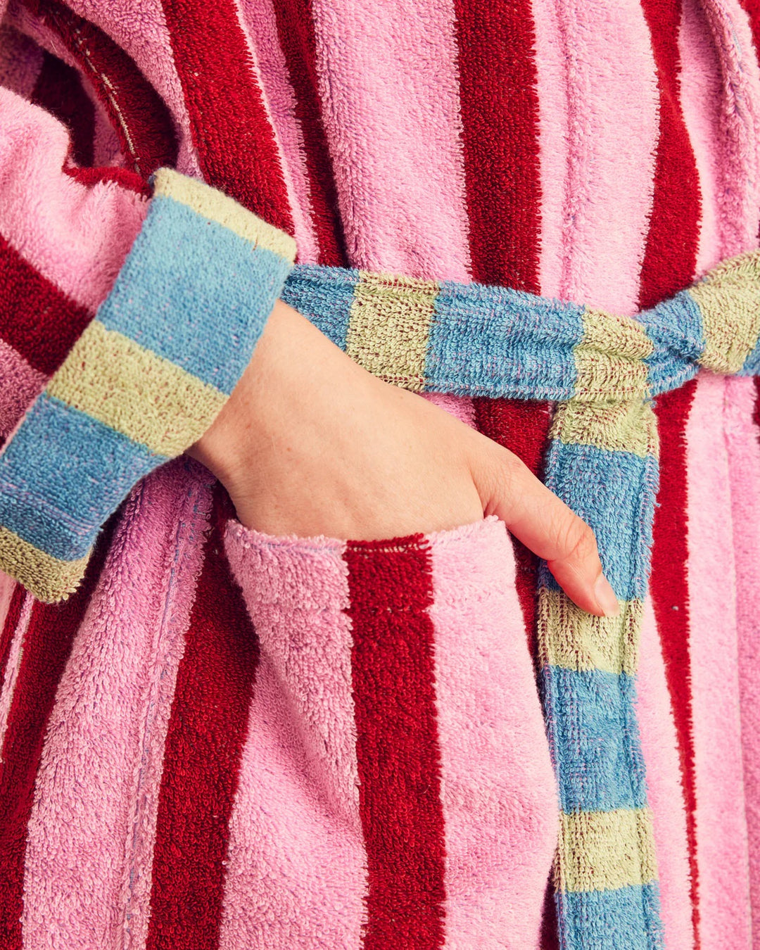 Magnolia Stripe Bathrobe