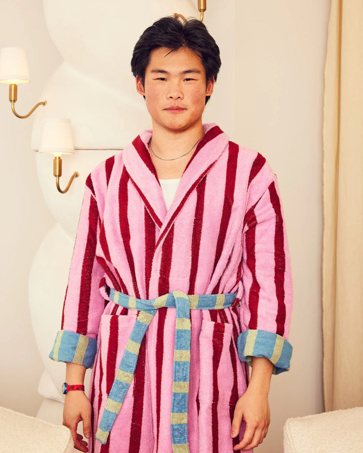 Magnolia Stripe Bathrobe